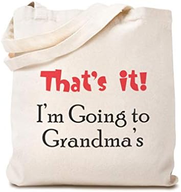 Прилагодено платно торба за еднократно шопинг, тоа е јас одам во баба баба баба а