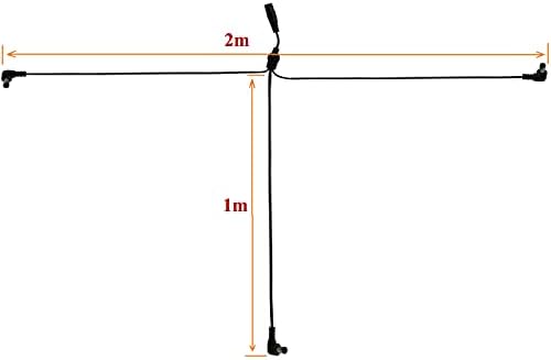 Адаптерот за раздвојување на долги 3-та долга 1м 12V AC/DC адаптер компатибилен со Night Owl Wired HD Security CCTV камера SPF-CAMP-2A