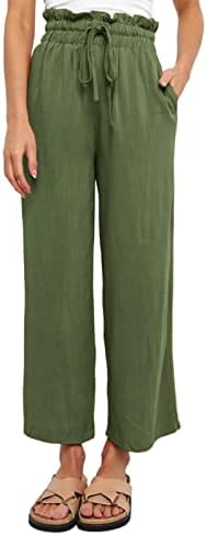 Dokotoo женски обични еластични еластични половини цврсти удобни џогинг џогерни панталони со џебови