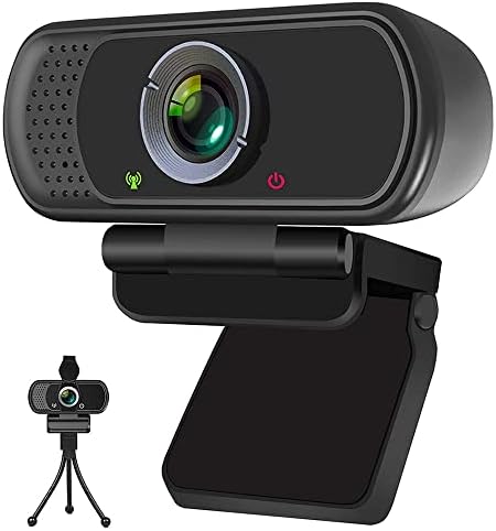 Cmple-HD Веб Камера Со Штанд За Приватност И Статив, 1080p Pro Стриминг Веб Камера Со Микрофон, Видео Повик Со Широк Екран И Снимање За