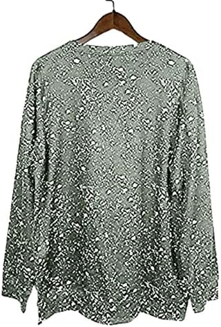 Врзана кошула за боја за жени Ноќта на вештерките од тиква печати градиент графички графички мета врвот долг ракав лабава пулвер блуза