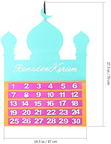 КАЛЕНДАР За Одбројување НА РАМАЗАН Еид Мубарак Висечки Календар За Одбројување Календар За Доаѓање 2023 Датум На Тракер Бајрам Ѕид