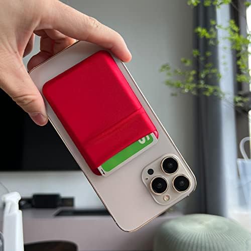 Држач за магнетна картичка на Wuoji For Mag Safe, iPhone 14 Double Secure Secure Pocket Pabrict Card Card Pallet As Magsafe Телефонски