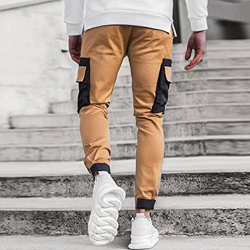 Gdjgta мажи модни карго панталони со мулти -џебна обична опуштена вклопена хип -хоп младина тинејџерска улична облека