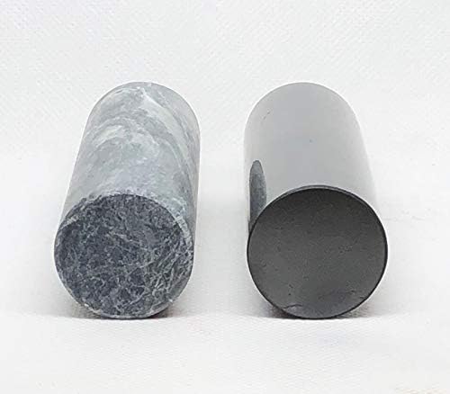 Pachamama Essentials оригинални Shungite и Soapstone Harmonizers сет од 2 полирани лековити шипки