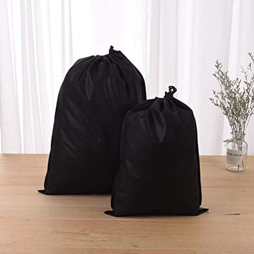 Торба за Складирање На Платно НУОБЕСТИ 15 парчиња Торба за Складирање На Врвки Неткаен Пренослив Торбичка За Перење Со Врвки За Валкана