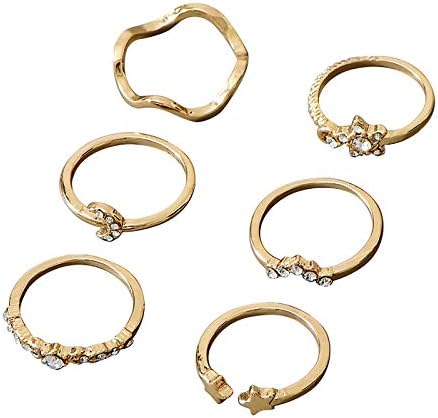 2023 година Нов ринг и геометриски американски европски европски ветер ладен златен позлатен сет прстени за машки накит