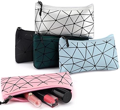 Ајејил 5пакувајте Мала Торба За Шминка За Торбичка За Шминка За Патување Во Чанта, Мали Козметички Кеси Со Патент За Складирање Мини Торба За Шминка Водоотпорна