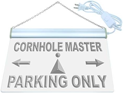 Мајсторот за паркирање на Адпро Корнхол само го предводеше неонскиот знак бел 24 x 16 инчи ST4S64-M247-W