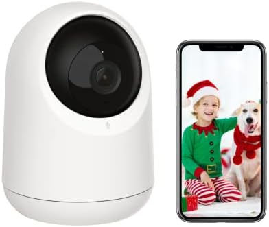 SwitchBot Baby Monitor Monitor Внатрешна камера, 360 степени 1080p PAN TILT SMART WiFi PET CAMERA за домашна безбедност со откривање на движење,