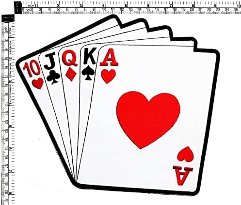 Кленплус. Големи Големи Џамбо Коцкање Покер Карти За Играње Шие Железо На Везени Закрпи Налепница Занает Проекти Додаток Шиење