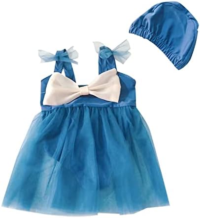 Бебе девојки костим за капење слатка нова симпатична облека без ракави, костим за капење со деца