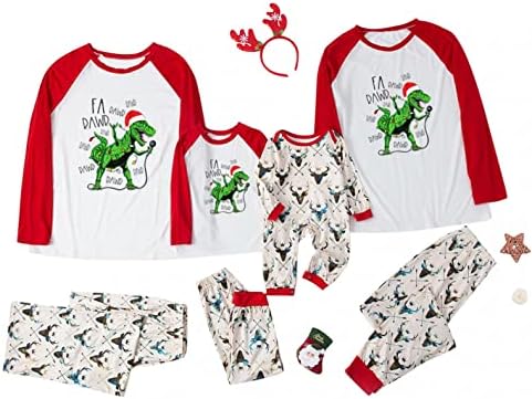 Семејни пижами XBKPLO, зачудувачки пижами, пижами за божиќни семејства поставени на божиќни пижами за семејни пижами совпаѓање