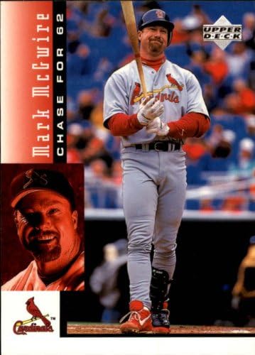 1998 Горна палуба Марк Мекгвир Чејс за 625 Марк Мекгвир Три хомерки 48 MLB картичка за тргување со бејзбол