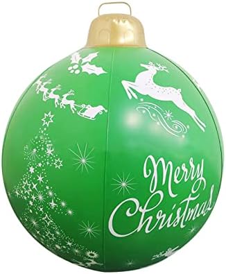 0D6YDC Надворешно Божиќно надувување украсена топка гигантски божиќни божиќни украси за новогодишна елка