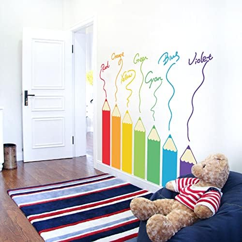 M ахоозни wallидни декорации 7 налепници за расадници во боја, кораат и стапчиња за чадници со простории wallид декор отстранлив