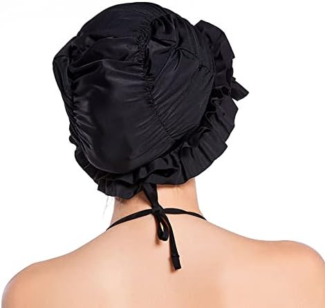 Големи капачиња за пливање за жени девојки долга виткана коса најлон ткаенина цветна капа за пливање мода еластична капачиња за капење туш