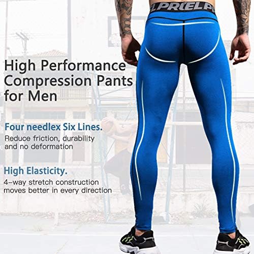 Периер машки панталони за компресија кои трчаат хулахопки за тренингот Атлетски ладно суво јога спортска облека