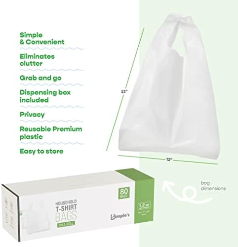Пластични кеси на Едноставно со рачки за мал бизнис, торба за купување, пластични кеси намирници, пластични торби за маици, ролна за диспензери