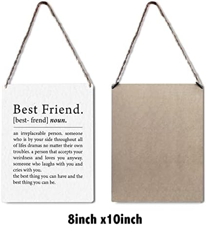 Инспиративни знаци за пријателство wallидови декор најдобро пријателка за печатење дрвени плакети печати дрвени дрвени висечки