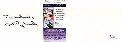 Потпишан Џони Унитас - Автограм Балтимор Колтс Гроздобер 3х5 Инчен Индекс Картичка-Починатиот 2002 + ЈСА Сертификат За Автентичност-Нфл Намалување