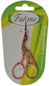 Фатима Сзко обезбедува ножици за везење на розово злато штрк: 107720