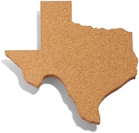 Trewet со држач за тенџере во форма на Тексас со бела шема на Тексас - топла подлога од 9 инчи