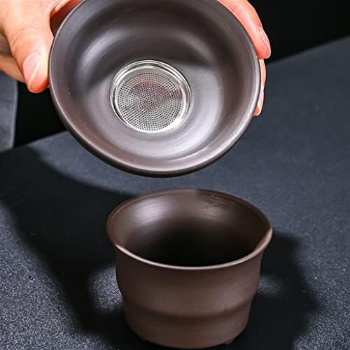 ZSEDP виолетова песок чај сет домашен подарок сет чајник покриен чај чаша чаша керамички кунг фу чај сет