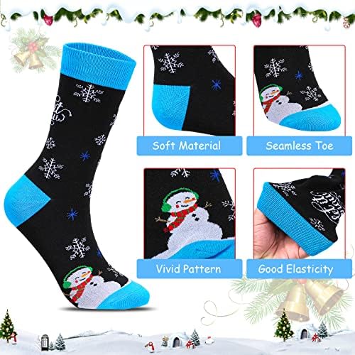 4 компјутери предводени Божиќни капи Топл Божиќни чорапи вклучуваат 2 осветлени божиќни гравчиња кои трепкаат капи и 2 пара чорапи