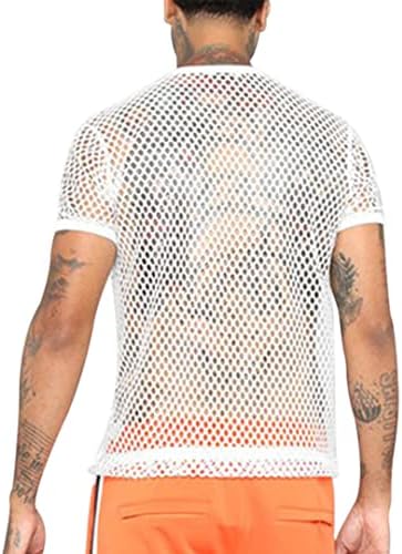 Избор на Нова Избор за машка решетка за ракави за ракави на ракави, видете низ врвовите на мускулите на маицата