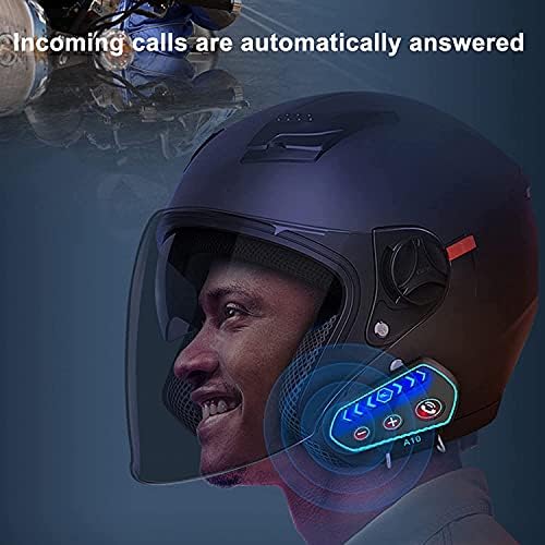 Слушалките за Bluetooth со мотоцикли GEVA, BT5.0 Шлемови водоотпорни моторни слушалки за слушалки со долг век на траење на батеријата,