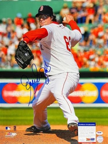 Ерик Гагн Бостон Ред Сокс потпиша 16x20 Photo PSA Z12064 - Автограмирани фотографии од MLB