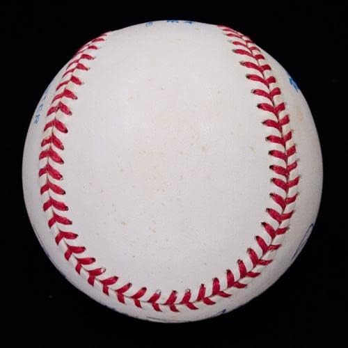 Супер задебелен Мики Мантл потпиша автограмиран ОАЛ Бејзбол ЈСА одделение нане 9 - автограмирани бејзбол