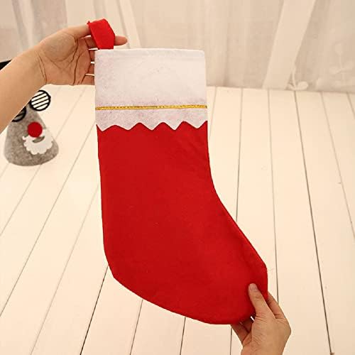 Божиќните чорапи на lkqbbsz се чувствуваа Дедо Мраз новогодишна елка што висат украси за Божиќни камиони на вратата на вратите