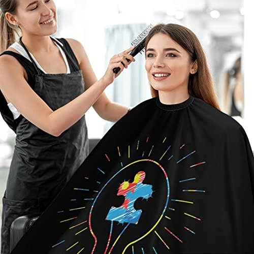 Свесност за аутизам Барбер Кејп Професионална коса за сечење коса престилка Кејп Барбер додатоци за мажи жени