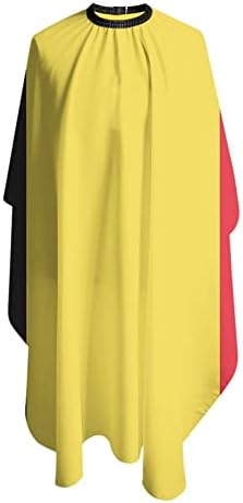 Белгија Знаме Фризура Престилка Коса Сечење Салон Кејп 55 х 66 Инчи, Водоотпорен Прилагодлив Предвремени Коса Облекување Наметка