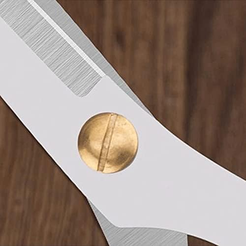 Занаетчиски занаетчиски ножици од не'рѓосувачки челик за домаќинство ， Кујна и канцеларија - 19 см - златни ножици
