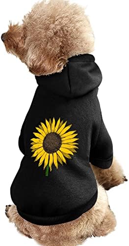 Сончоглед кучиња со едно парче кошула трендовски костум за кучиња со додатоци за миленичиња со капа