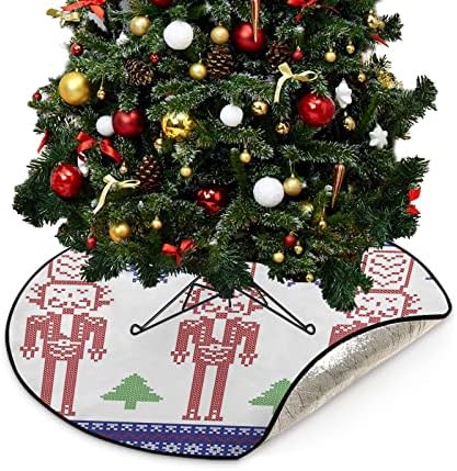 Црвена оревчеста на купови војник, душеци за новогодишни елки, водоотпорно здолниште на дрво, новогодишни снегулки Божиќни дрвја за држач