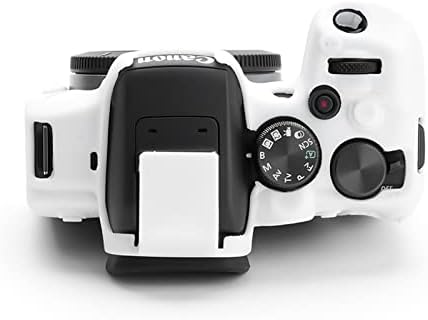 Rieibi Eos R10 Камера Случај - Силиконски Случај За Canon eos R10 Дигитален Фотоапарат-Заштитен Капак Силикон За Canon R10-Бело