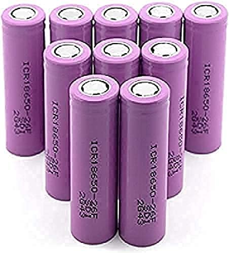 ACSONS Lit Литиумски батерии капацитет за полнењеиздржливпинклитиумбатерикр1865026fwithflatcover3. 7v2600mahlitiumbateries Со PCBProtection,