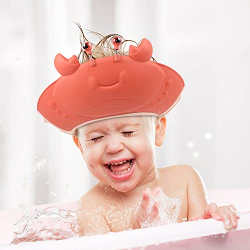 Детмомија Детска шампон бебе бања визир бебе туш капа за шампон капа рак шема шема за миење капаче за миење капа, бања, штит и уши