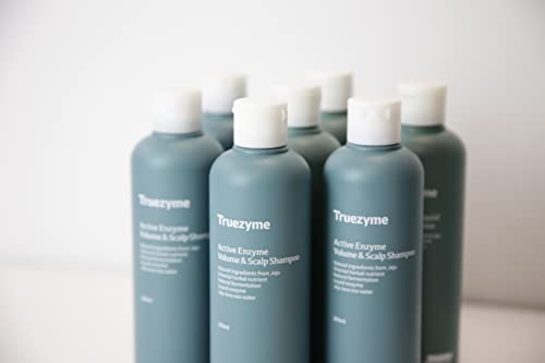 Truezyme Активен волумен и шампон на скалпот 300 ml, 10.1 fl. Оз. | Корејска премија за коса со ферментиран ботанички екстракт | Без хемикалии