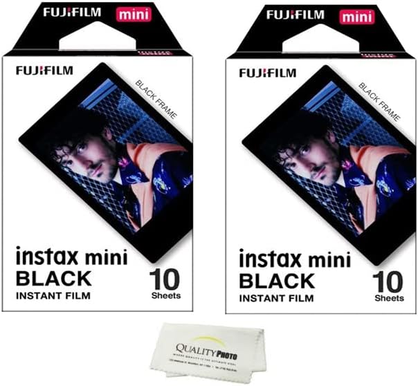 Фуџифилм Инстакс Мини 8 Инстант Филм 2-Пакет Вредност Поставена За Фуџифилм Инстакс Мини 8 Камери-Црна
