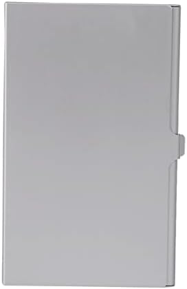 Кутија за картички за складирање сребро преносен алуминиум анти-статички EVA 2 SD + 4 TF микро SD картички Пин меморија за складирање