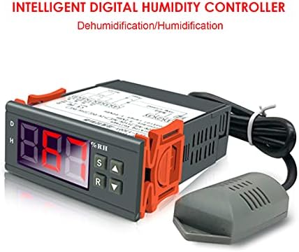 Контролер на влажност на Бурко, ZFX-13001 Дигитален контролер со висока хумидност Контролер Интелигентен прекинувач за контрола на влажност дехидрификација/навлажнување