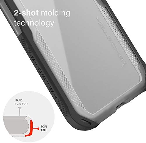 Ghostek Clauk Clear Grip iPhone 11 Pro Case со тенок супер шок што апсорбира браник шок -огноотпорен заштита на тешка заштита и компатибилна