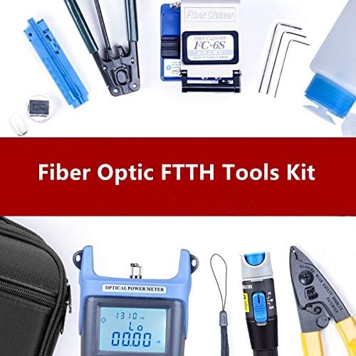ZCJXWIS Fiber Optic Ftth Комплет за алатки ftth склопување Оптички комплет за прекинување на влакна со комплети со FC-6S CLEAVE