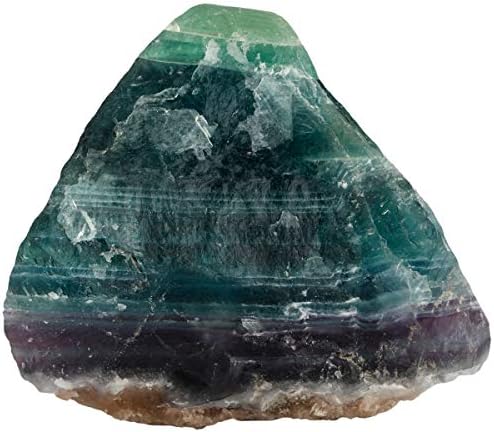 Mookaitedecor пакет - 2 артикли: природна сурова зелена и виолетова флуорит кристален камен минерален примерок и природно аквамарин кристално дрво