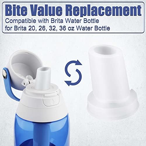 2 парчиња силиконски шише со шише со вода за замена на устата компатибилни со шишиња со вода во Брита